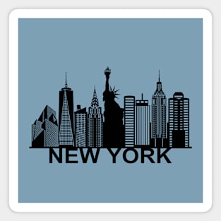 New York silhouette Magnet